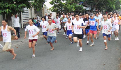 Xuất phát cự ly 3km.