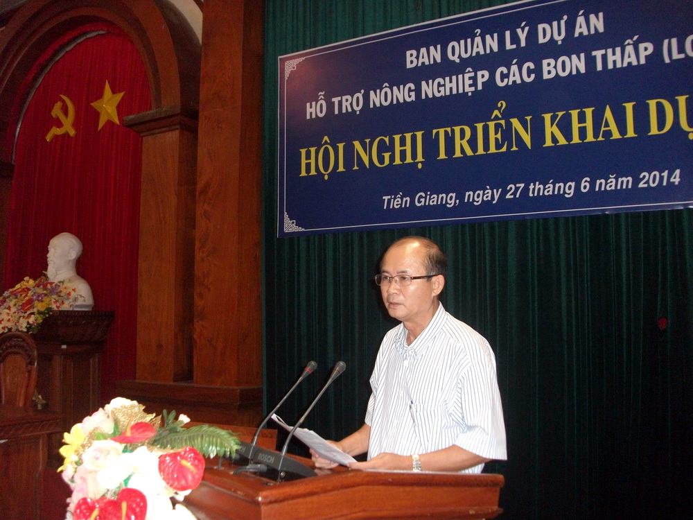 Ông Nguyễn Thanh Cẩn, Giám đốc Sở NN&PTNT, Giám đốc Ban Quản lý Dự án 