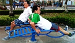 TP.Mỹ Tho: Lắp đặt dụng cụ thể thao ngoài trời để người dân luyện tập