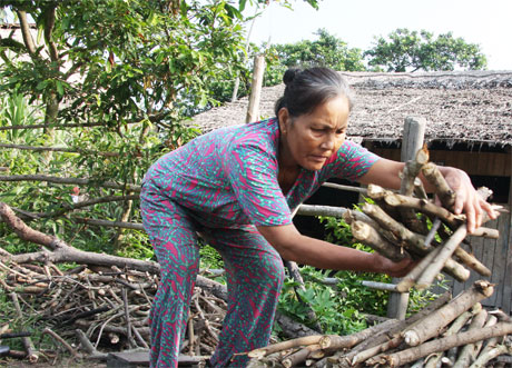  Hộ bà Nguyễn Thị Bé ở huyện Tân Phước bị đưa ra khỏi hộ nghèo chưa đầy  một năm thì tái nghèo. 