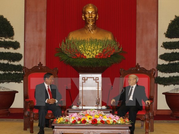 Quang cảnh buổi tiếp. Ảnh: Trí Dũng/TTXVN