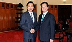Thủ tướng Nguyễn Tấn Dũng tiếp cựu Thủ tướng Nhật Bản Yukio Hatoyama