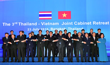 Thành viên Nội các hai nước. Ảnh: VGP/Nhật Bắc