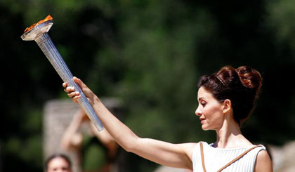 Ngọn đuốc thiêng Olympic. Nguồn: Time