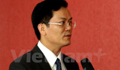 Thứ trưởng Thứ trưởng Ngoại giao Hà Kim Ngọc trả lời phỏng vấn TTXVN. Ảnh: Quang Vinh/Vietnam+