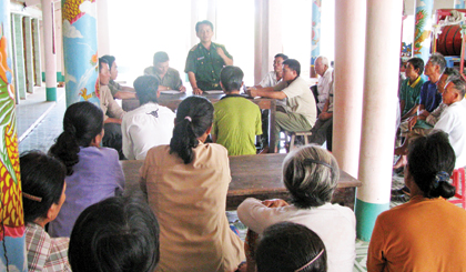 Tuyên truyền phổ biến pháp luật ở địa bàn.