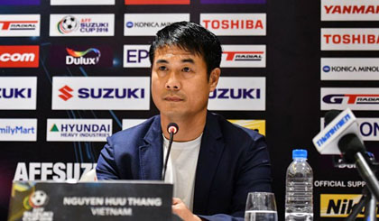 HLV Hữu Thắng đang có thành tích ấn tượng cùng tuyển Việt Nam. (Nguồn: Affsuzukicup)