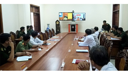 Đại biểu dự hội nghị tại điểm cầu Tiền Giang.