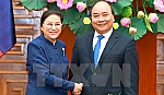 Thủ tướng Chính phủ Nguyễn Xuân Phúc tiếp Chủ tịch Quốc hội Lào