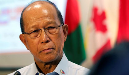 Bộ trưởng Quốc phòng Philippines Delfin Lorenzana. Nguồn: AP