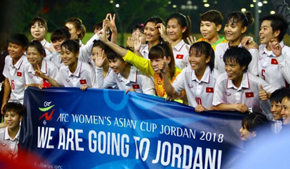 Tuyển Việt Nam giành vé đến Jordan dự vòng chung kết Asian Cup 2018. (Nguồn: Tuoitre)