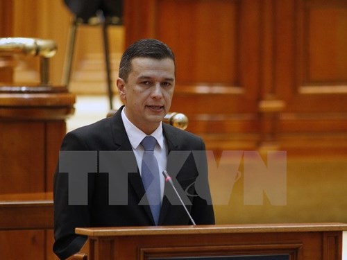 Thủ tướng Sorin Grindeanu. Ảnh: TTXVN