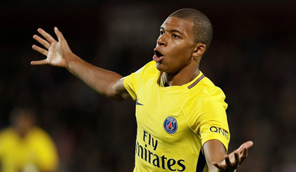 Mbappe ghi bàn ngay trận ra mắt PSG. (Nguồn: Reuters)