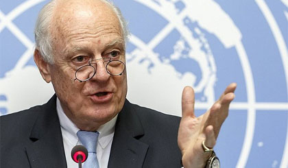 Đặc phái viên Liên hợp quốc về Syria Staffan de Mistura. Nguồn: EPA