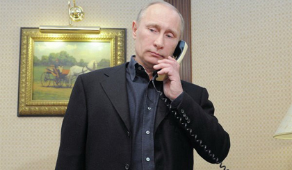 Tổng thống Nga Putin điệm đàm. Nguồn: Sputnik