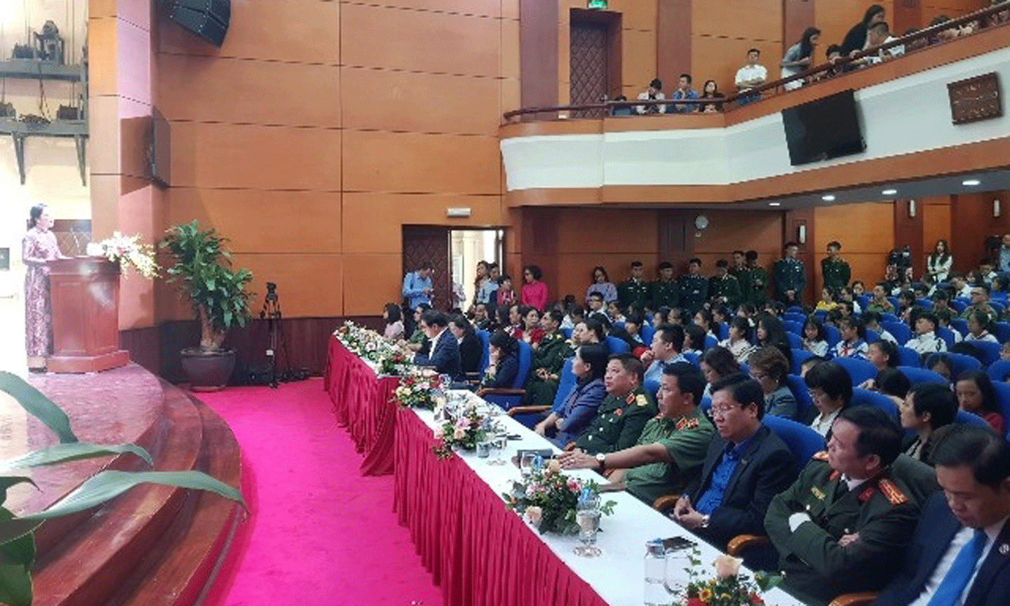 Quang cảnh lễ tổng kết. (Ảnh:TT)