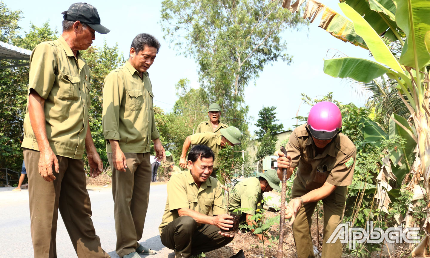 Ngày nay, trong xây dựng nông thôn mới, các cựu chiến binh xã Mỹ Thành Bắc tham gia xây dựng quê hương ngày càng văn minh, sạch đẹp.
