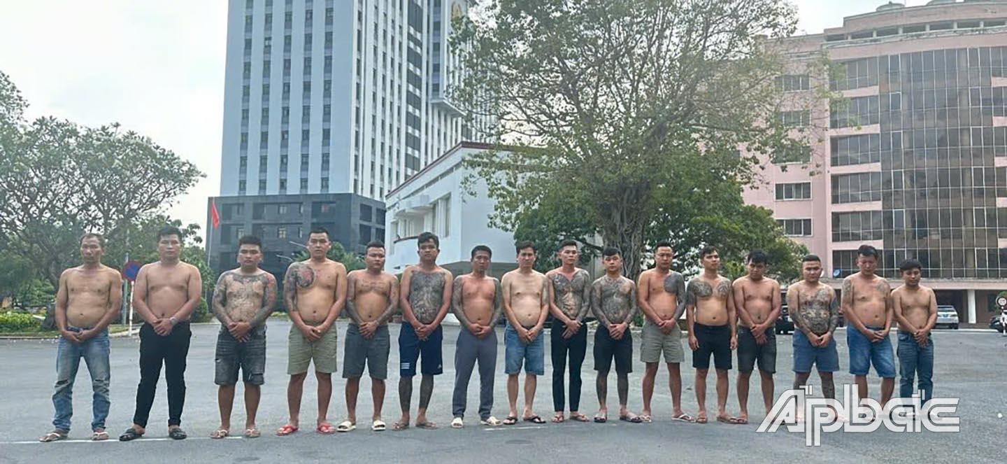 Một số đối tượng bị bắt giữ