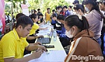 300 lao động, học sinh, sinh viên tham gia Phiên giao dịch việc làm tại xã Lấp Vò