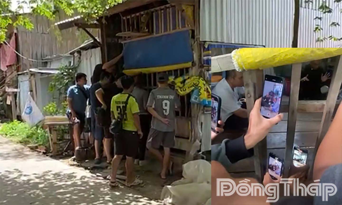 Nhiều YouTuber, TikToker,… trong và ngoài tỉnh Đồng Tháp đến ghi hình, phỏng vấn trực tiếp ông M tại nhà.