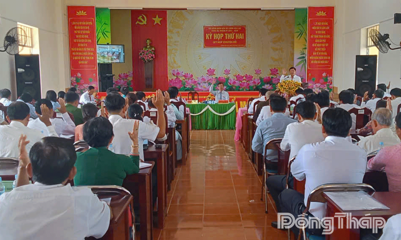 Đại biểu biểu quyết thông qua các Nghị quyết.