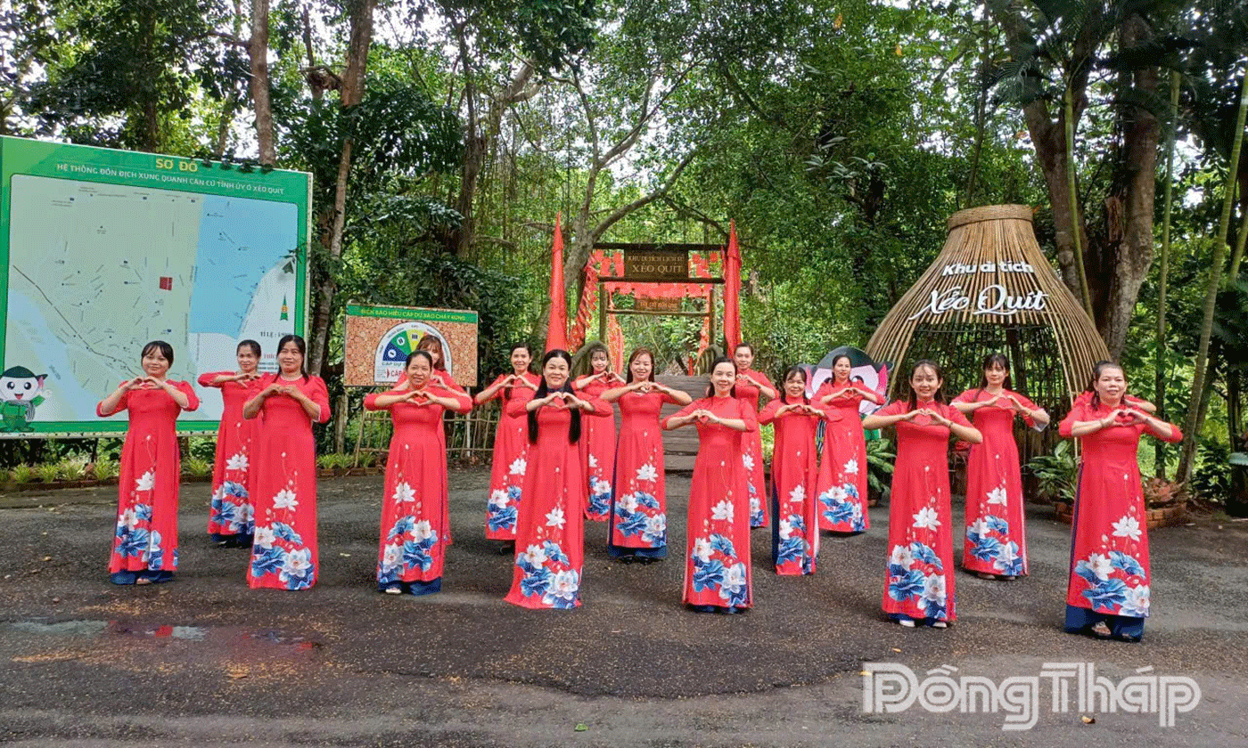 HVPN các địa phương tỉnh Đồng Tháp tham gia hưởng ứng hoạt động đồng diễn dân vũ.