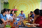 Đoàn công tác Báo và phát thanh, truyền hình Đồng Tháp làm việc với xã Phú Cường và Phong Mỹ