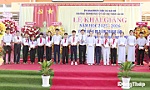 Trưởng Ban Tổ chức Tỉnh ủy Nguyễn Văn Mười dự Lễ khai giảng năm học mới tại Trường THCS Thị trấn Cái Bè