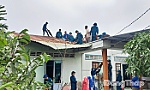 Xã Mỹ Tịnh An: Nhanh chóng hỗ trợ người dân khắc phục thiệt hại do dông lốc