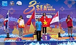Kình ngư Nguyễn Ngọc Tuyết Hân (Đồng Tháp) giành 2 HCV Giải bơi vô địch đường dài Đông Nam Á