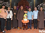 Lãnh đạo tỉnh Đồng Tháp thăm Ban Trị sự Giáo hội Phật giáo Việt Nam tỉnh tại phường Mỹ Phong