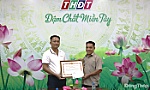 Báo và Phát thanh, truyền hình Đồng Tháp nhận Bằng khen vì đóng góp hỗ trợ tuyên truyền sự kiện lớn của đất nước