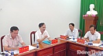 Chủ tịch UBND tỉnh Đồng Tháp Trần Trí Quang dự Hội nghị Ban Thường vụ Đảng ủy phường Hồng Ngự