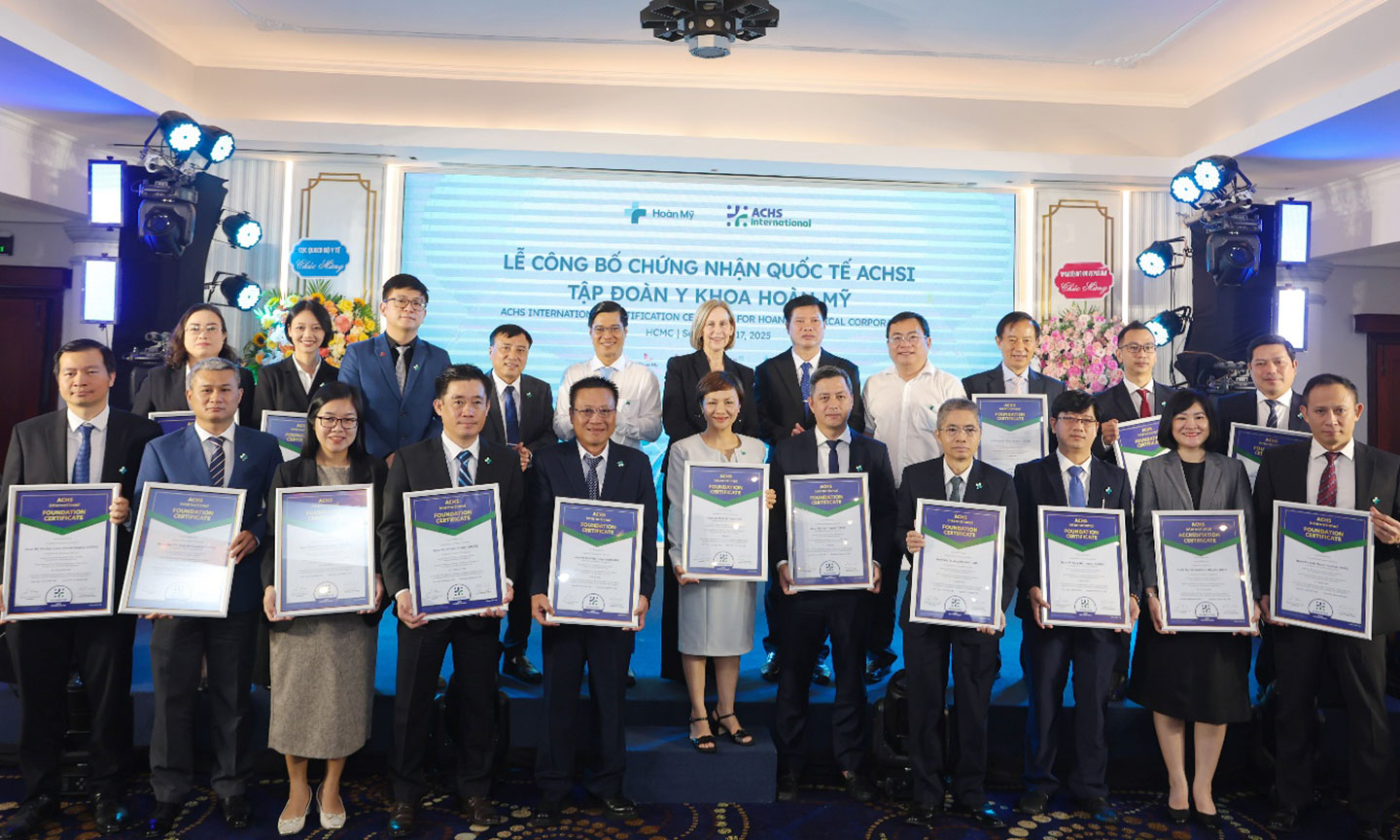 Tập đoàn y khoa Hoàn Mỹ nhận chứng nhận quốc tế ACHSI trên toàn hệ thống