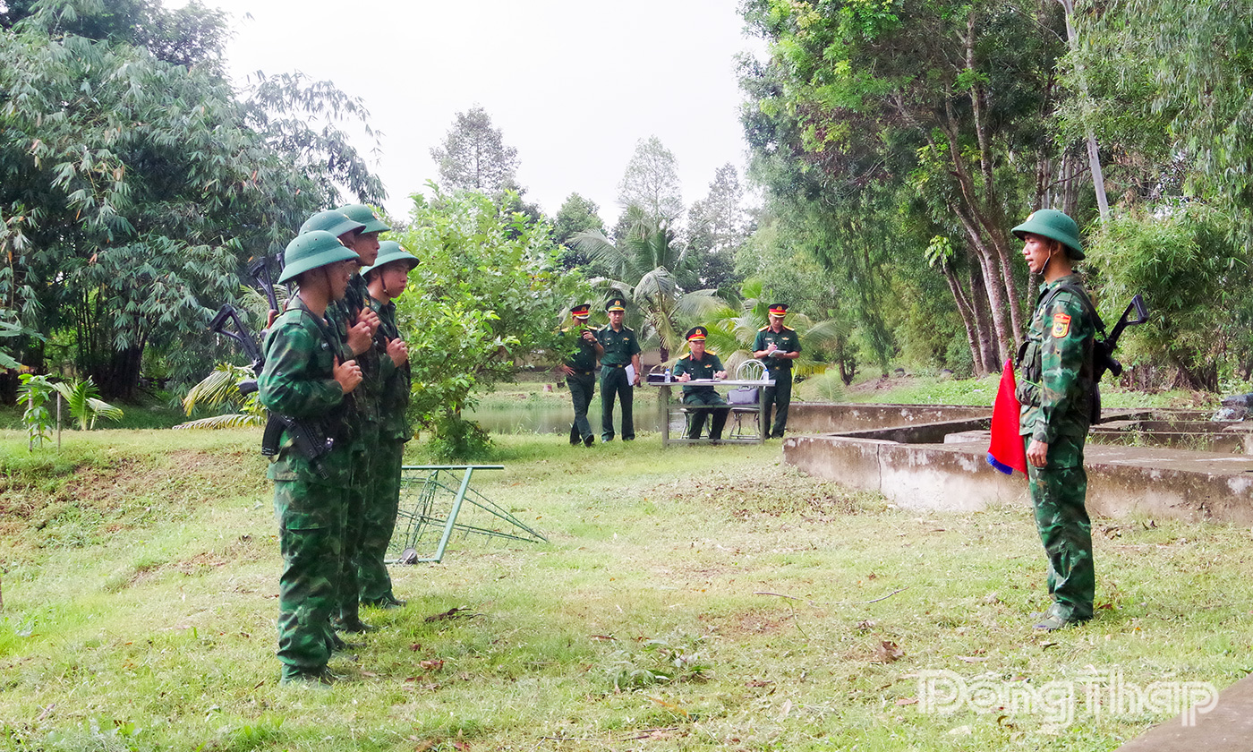 Kiểm tra huấn luyện chiến đấu, xây dựng chính quy, quản lý kỷ luật tại Bộ đội Biên phòng tỉnh Đồng Tháp