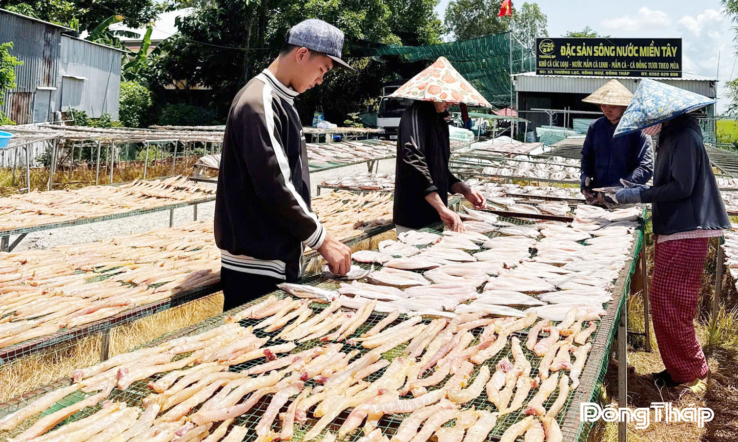 Sản phẩm khô cá lóc của Cơ sở sản xuất khô cá Thương BP tạo được sự tin tưởng của khách hàng . 