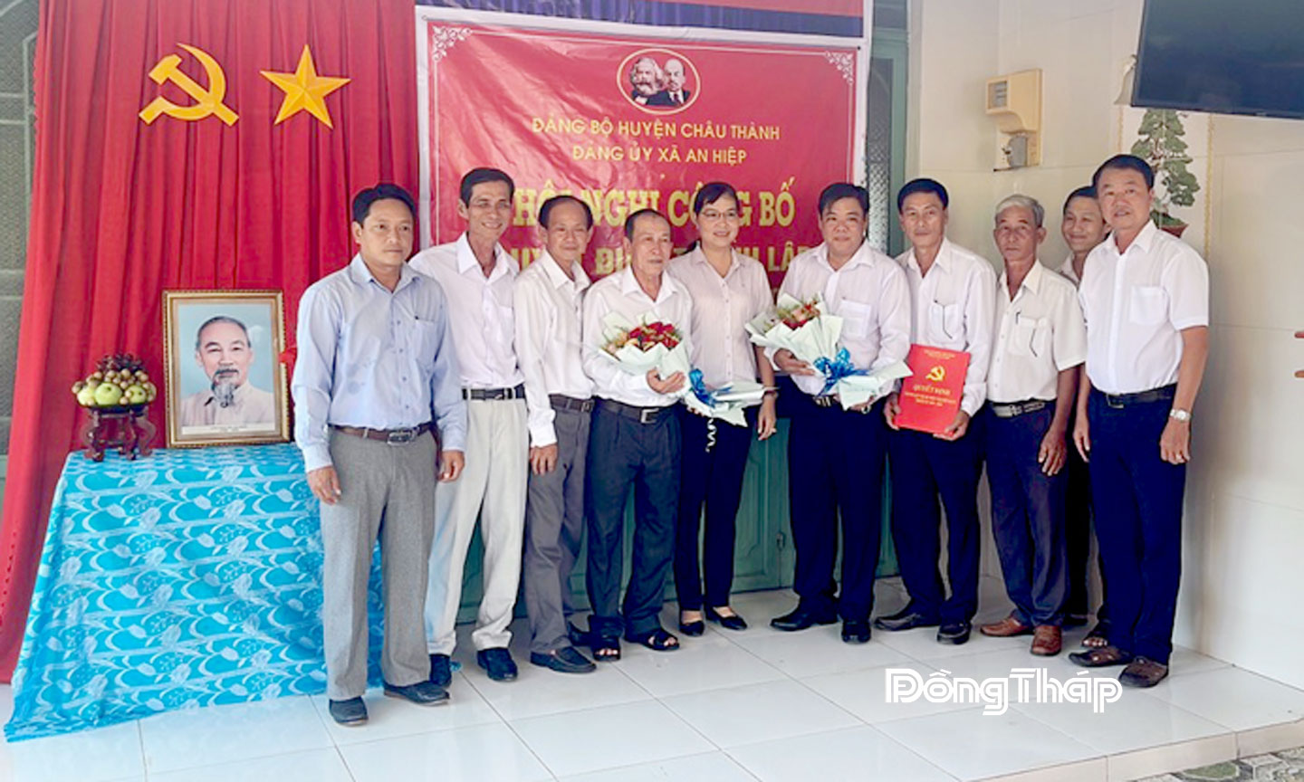 Chi bộ Hiệp Tâm Hội quán thành lập ngày 8-11-2023. Nguồn: https://dongthap.gov.vn. 