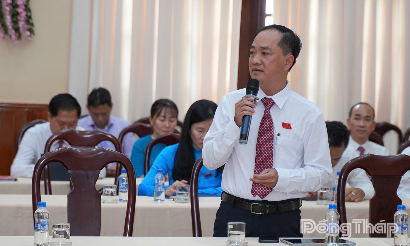 Đại biểu Tổ thảo luận 10 phát biểu ý kiến.