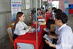 150 học sinh, người lao động tham gia sàn giao dịch việc làm tại xã Phú Hựu