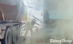 Xe khách giường nằm bốc cháy trên cao tốc TP. Hồ Chí Minh - Trung Lương