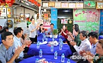 Phó Bí thư Thường trực Tỉnh ủy Đồng Tháp Nguyễn Hải Trâm khảo sát mô hình kinh tế tuần hoàn tại xã Mỹ Hiệp