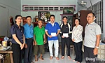 Liên đoàn Lao động tỉnh Đồng Tháp: Thăm, hỗ trợ đoàn viên bị ảnh hưởng do sạt lở đất