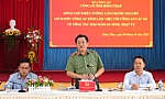 Giám đốc Công an tỉnh làm việc với Công an các xã phía Đông về công tác đảm bảo an ninh trật tự