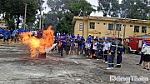 Trên 500 học sinh, sinh viên trải nghiệm, thực hành chữa cháy và cứu nạn, cứu hộ