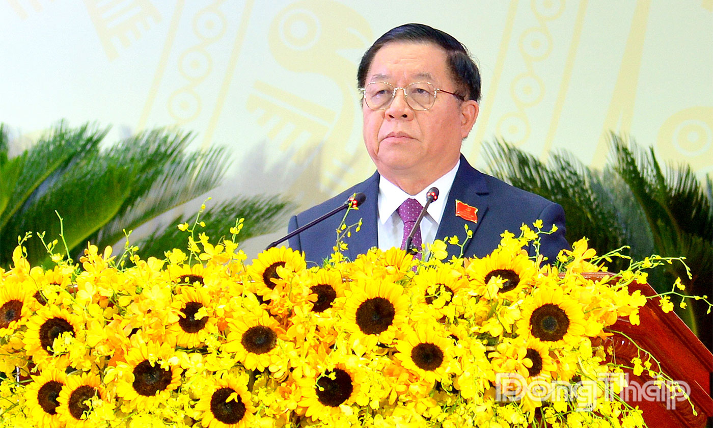 Toàn văn phát biểu của đồng chí Nguyễn Trọng Nghĩa tại Đại hội đại biểu Đảng bộ tỉnh Đồng Tháp lần thứ I, nhiệm kỳ 2025 - 2030