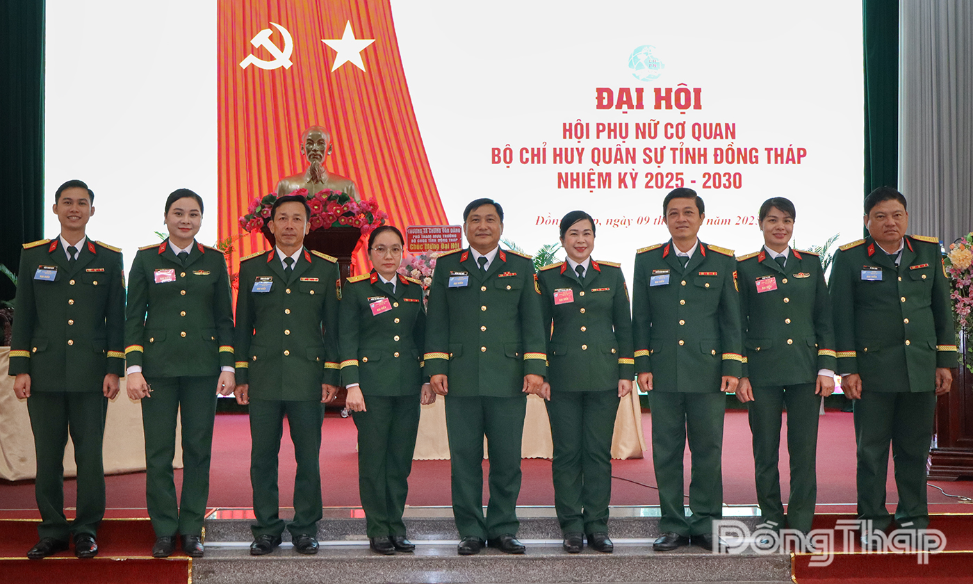 Đại hội Hội Phụ nữ cơ quan Bộ Chỉ huy Quân sự tỉnh Đồng Tháp