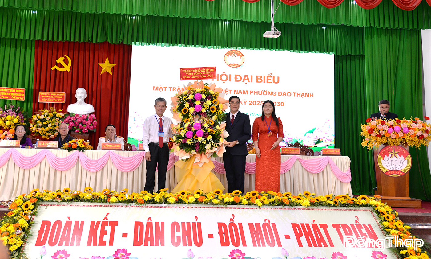 Đồng chí Diệp Chánh Thanh giữ chức Chủ tịch Ủy ban Mặt trận Tổ quốc Việt Nam phường Đạo Thạnh