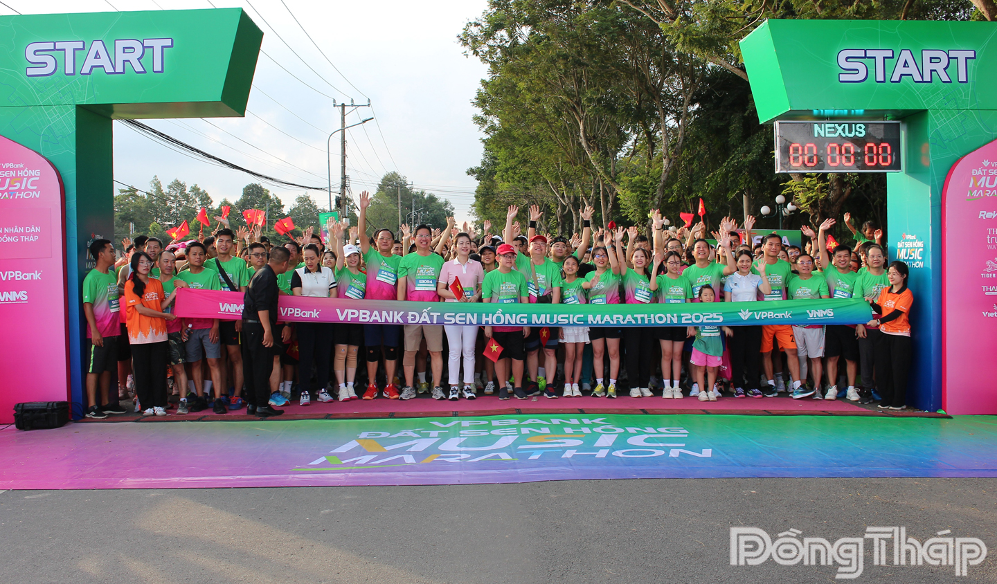Hơn 12.000 vận động viên tranh Giải Marathon Đất Sen hồng - Đồng Tháp