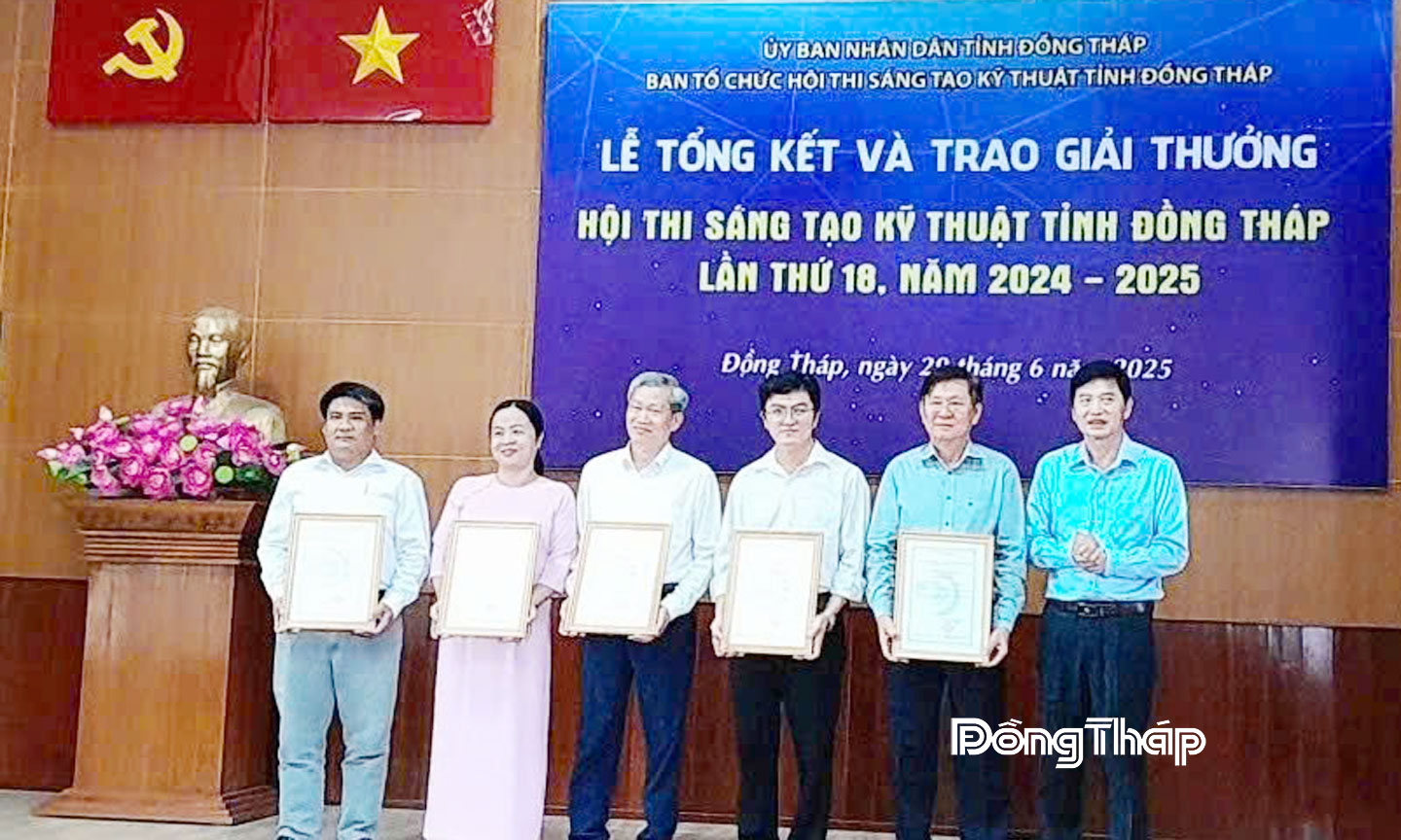 Đồng Tháp: Tiếp tục thúc đẩy tinh thần sáng tạo kỹ thuật trong Nhân dân