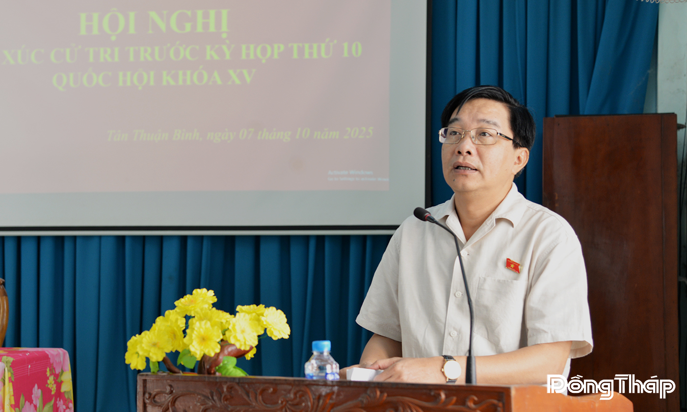 Đại biểu Nguyễn Minh Sơn thông tin thêm về Kỳ họp thứ X